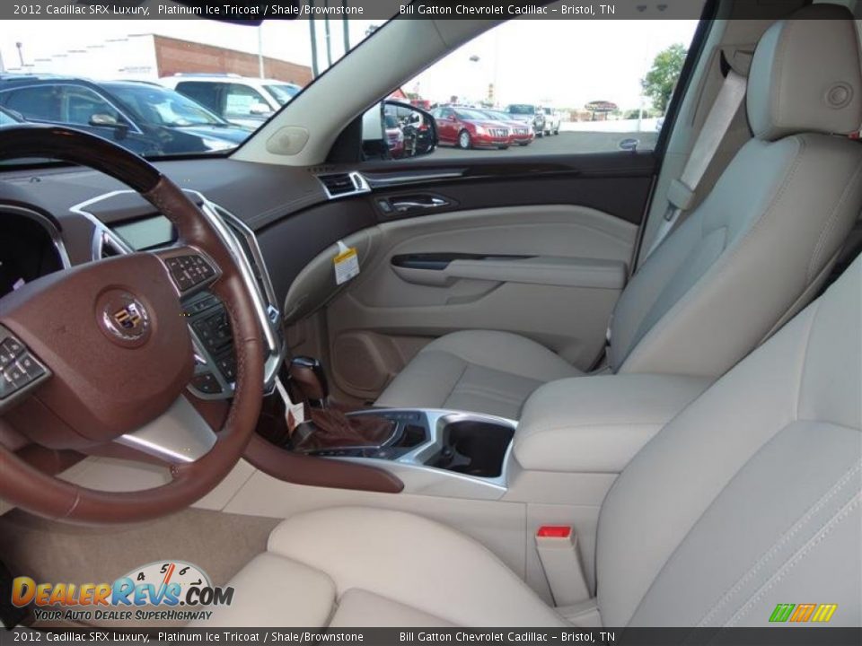 2012 Cadillac SRX Luxury Platinum Ice Tricoat / Shale/Brownstone Photo #5