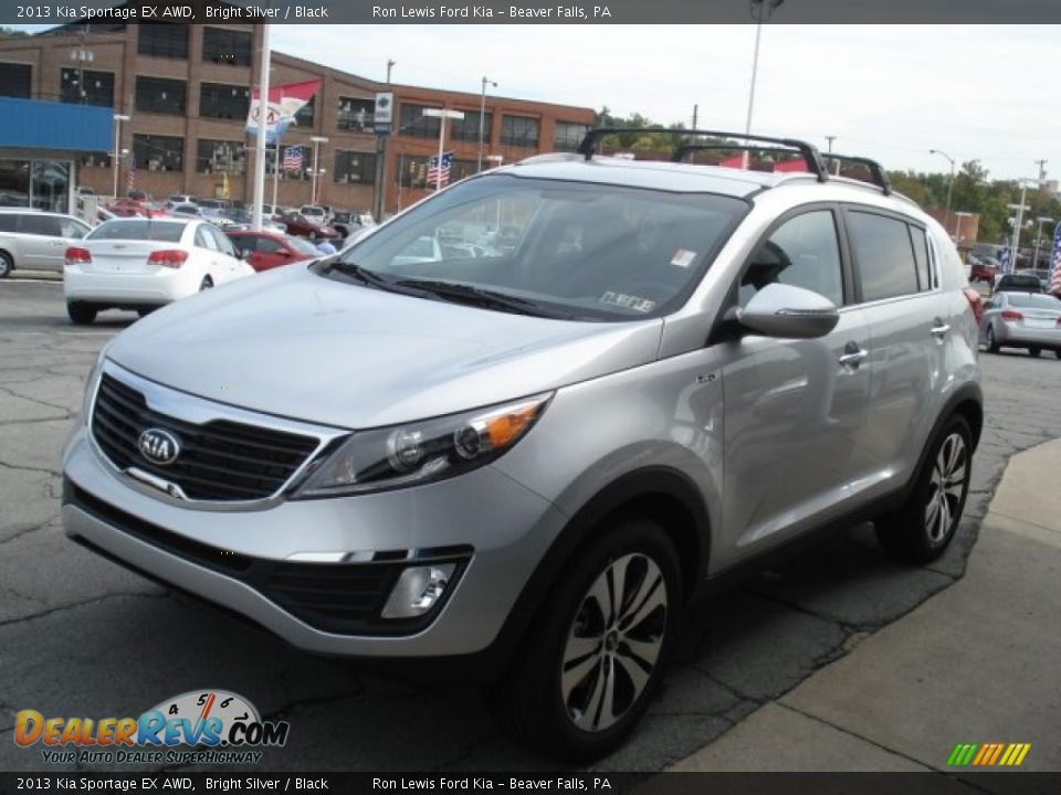 2013 Kia Sportage EX AWD Bright Silver / Black Photo #4