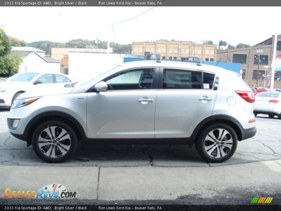 2013 Kia Sportage EX AWD Bright Silver / Black Photo #5