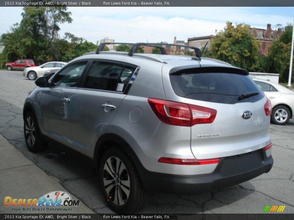 2013 Kia Sportage EX AWD Bright Silver / Black Photo #6
