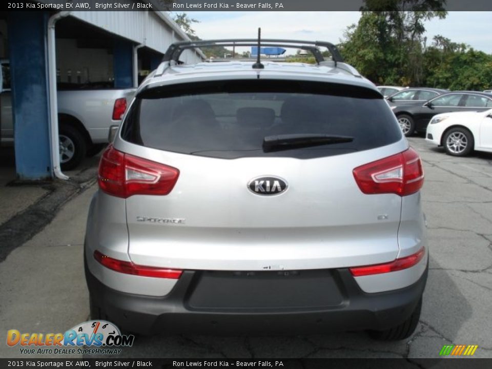 2013 Kia Sportage EX AWD Bright Silver / Black Photo #7