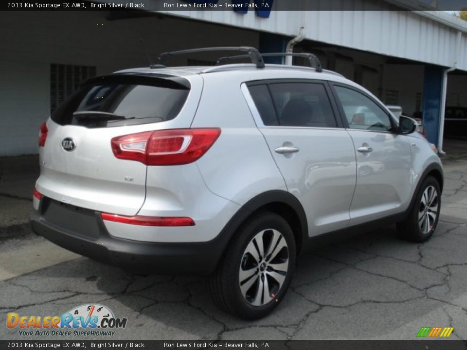 2013 Kia Sportage EX AWD Bright Silver / Black Photo #8