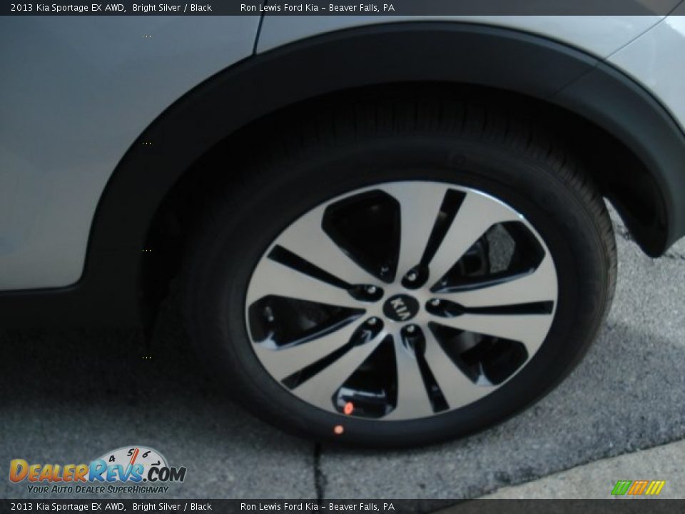 2013 Kia Sportage EX AWD Bright Silver / Black Photo #9