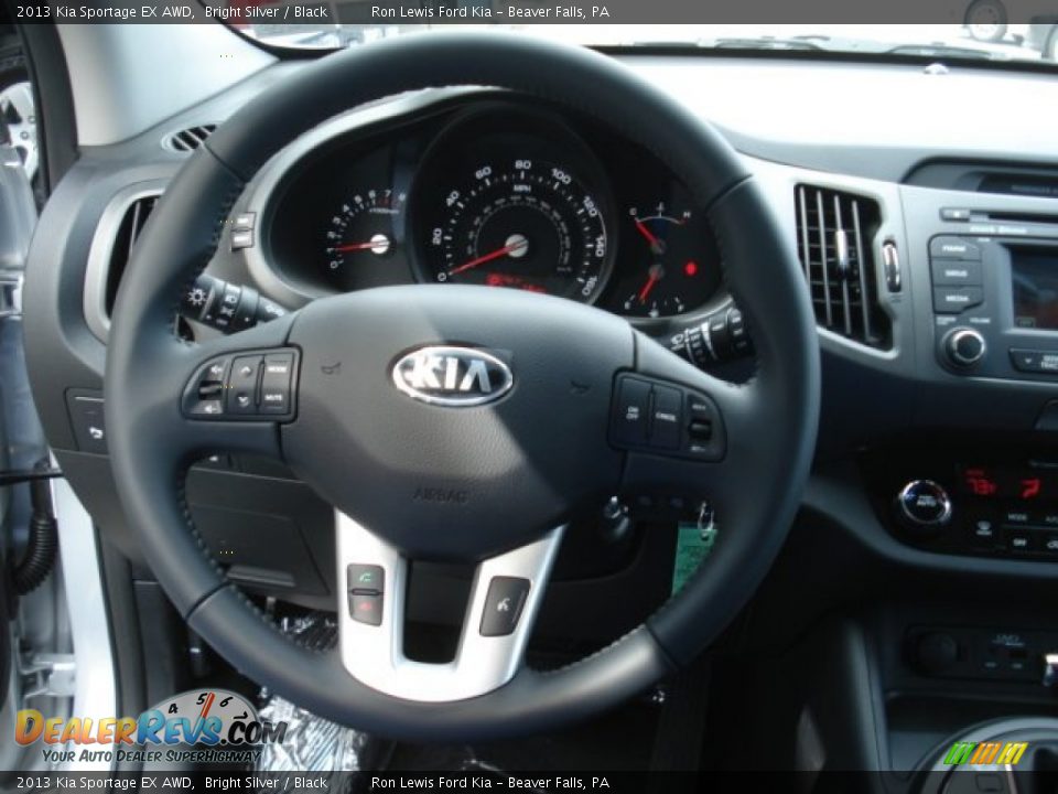 2013 Kia Sportage EX AWD Bright Silver / Black Photo #18