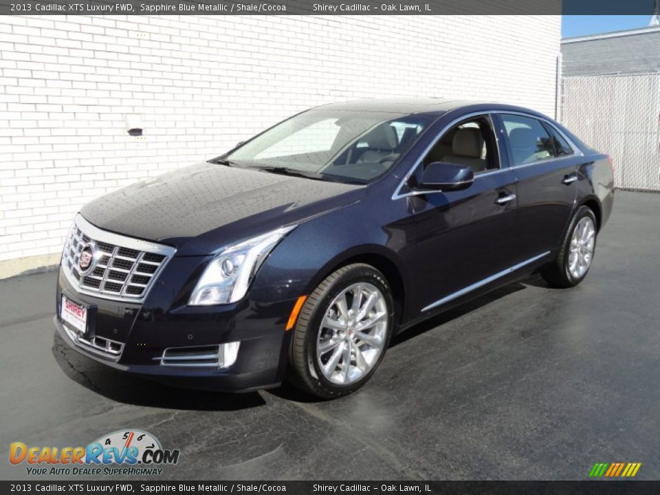 2013 Cadillac XTS Luxury FWD Sapphire Blue Metallic / Shale/Cocoa Photo #1