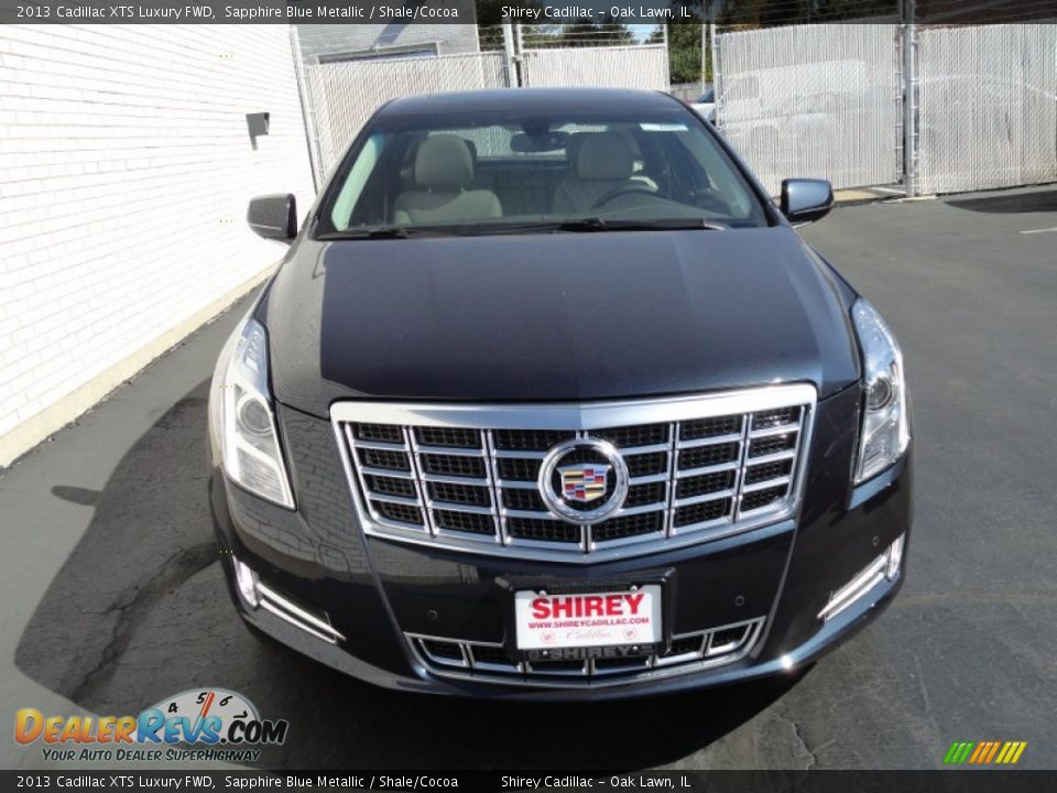 2013 Cadillac XTS Luxury FWD Sapphire Blue Metallic / Shale/Cocoa Photo #2