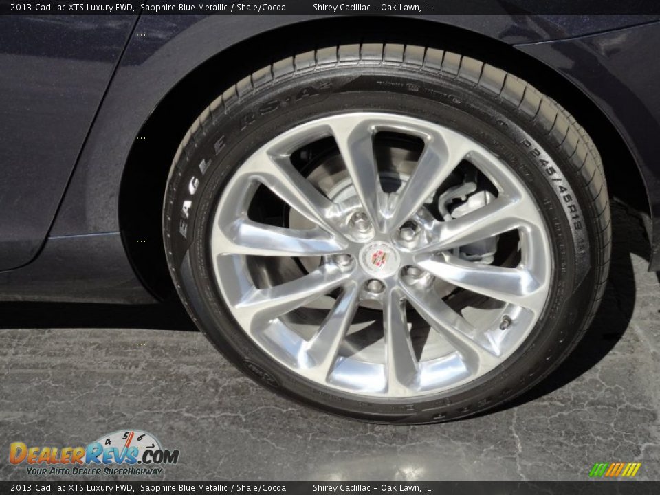 2013 Cadillac XTS Luxury FWD Sapphire Blue Metallic / Shale/Cocoa Photo #8