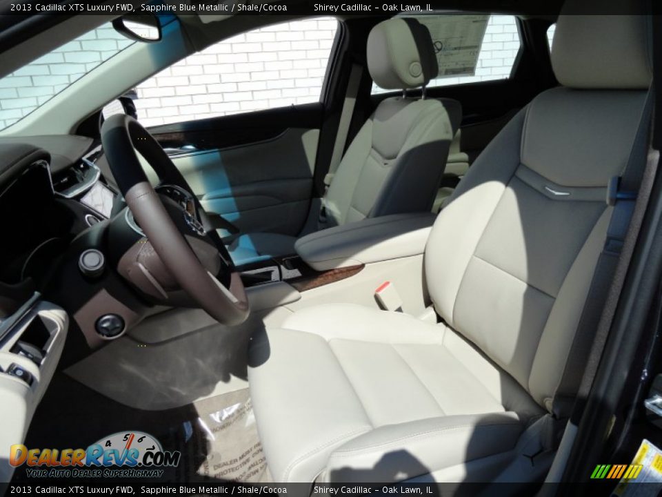 2013 Cadillac XTS Luxury FWD Sapphire Blue Metallic / Shale/Cocoa Photo #9
