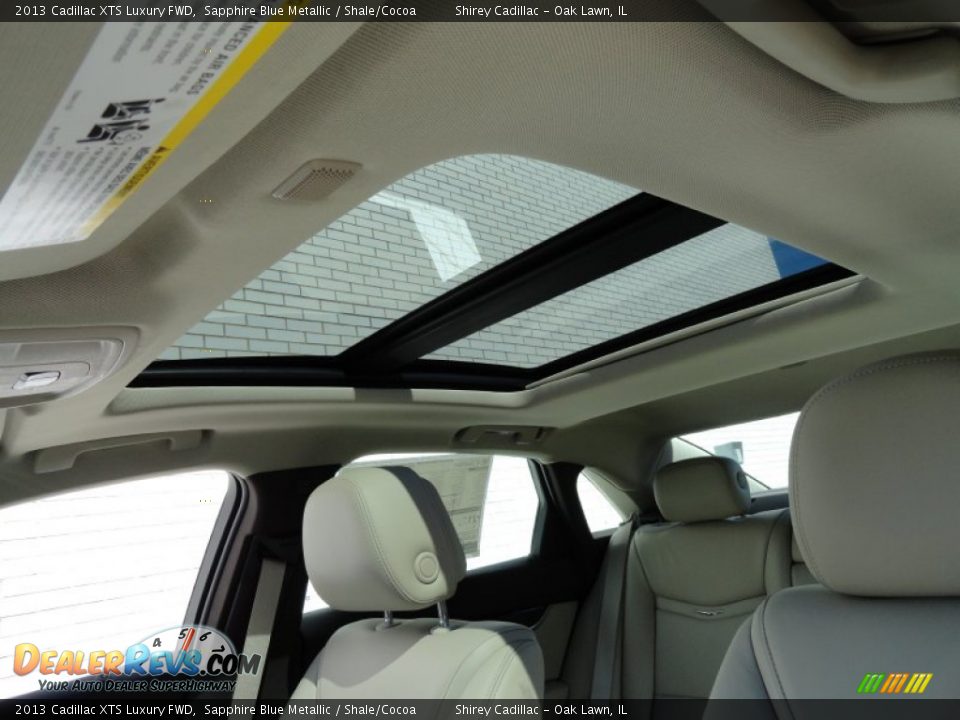 2013 Cadillac XTS Luxury FWD Sapphire Blue Metallic / Shale/Cocoa Photo #14