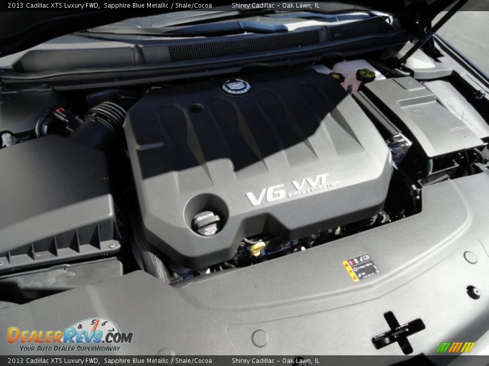 2013 Cadillac XTS Luxury FWD Sapphire Blue Metallic / Shale/Cocoa Photo #17