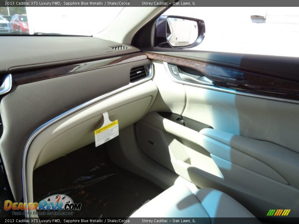 2013 Cadillac XTS Luxury FWD Sapphire Blue Metallic / Shale/Cocoa Photo #21
