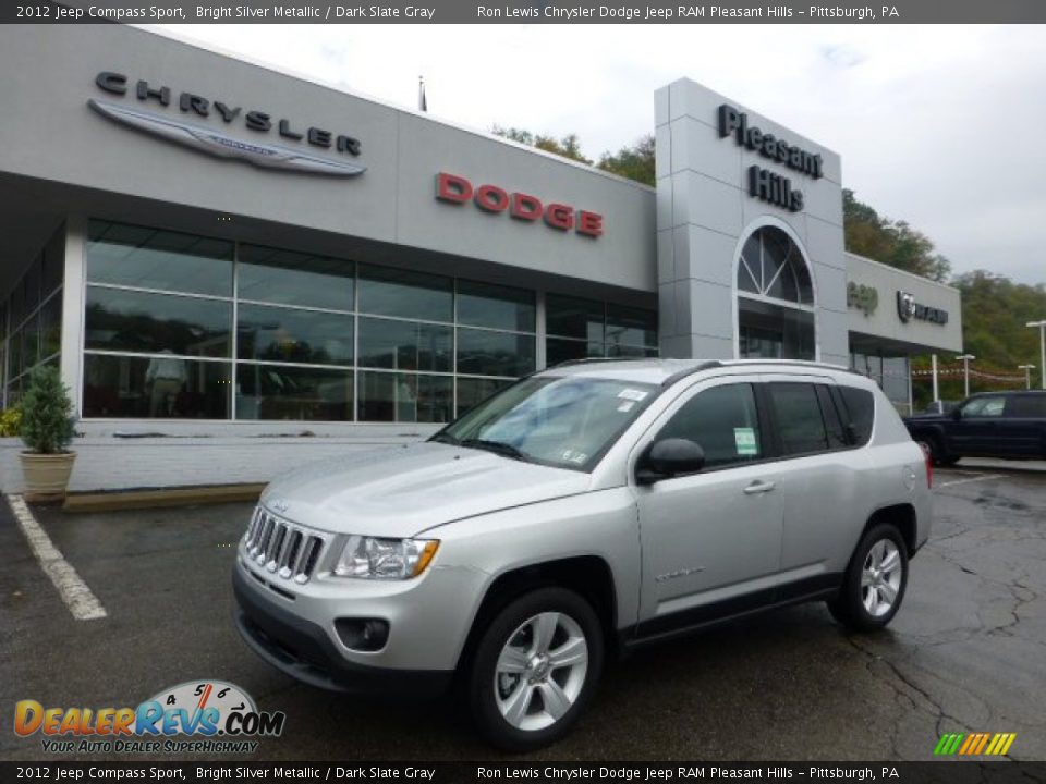 2012 Jeep Compass Sport Bright Silver Metallic / Dark Slate Gray Photo #1