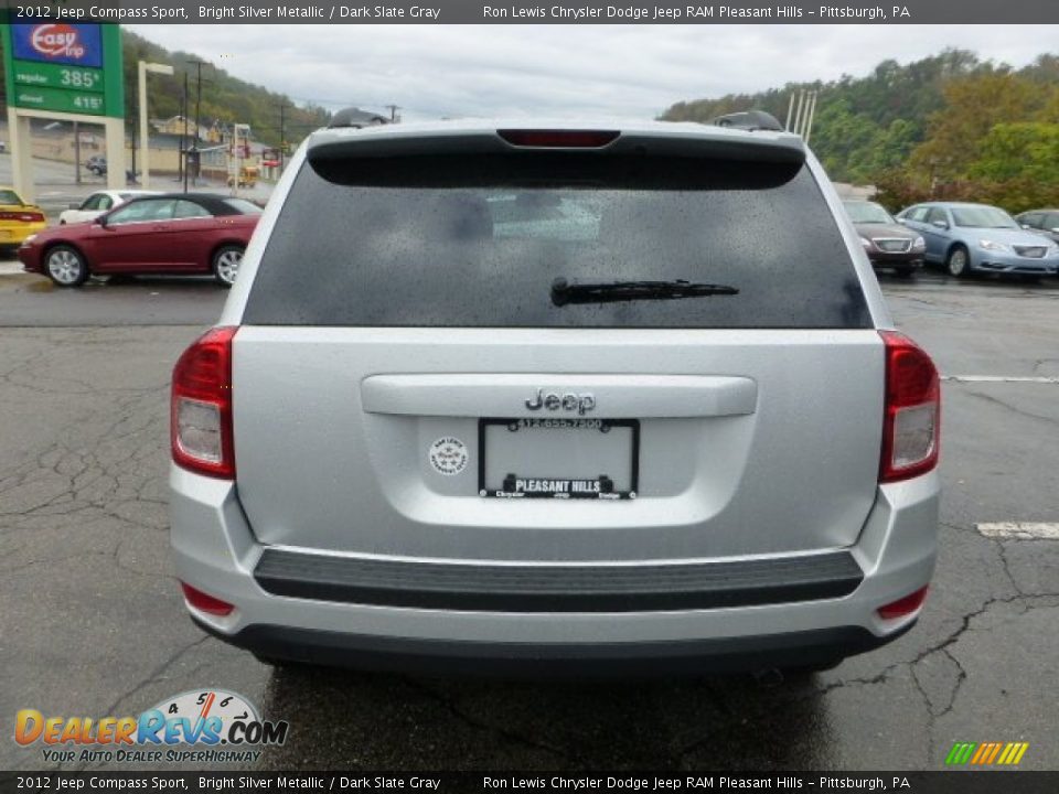 2012 Jeep Compass Sport Bright Silver Metallic / Dark Slate Gray Photo #4