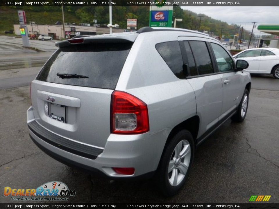 2012 Jeep Compass Sport Bright Silver Metallic / Dark Slate Gray Photo #5