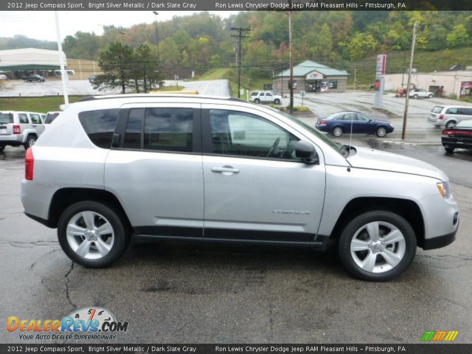 2012 Jeep Compass Sport Bright Silver Metallic / Dark Slate Gray Photo #6
