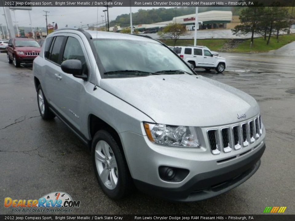 2012 Jeep Compass Sport Bright Silver Metallic / Dark Slate Gray Photo #7