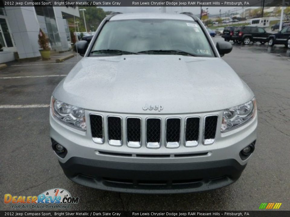 2012 Jeep Compass Sport Bright Silver Metallic / Dark Slate Gray Photo #8