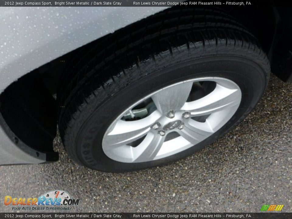 2012 Jeep Compass Sport Bright Silver Metallic / Dark Slate Gray Photo #9