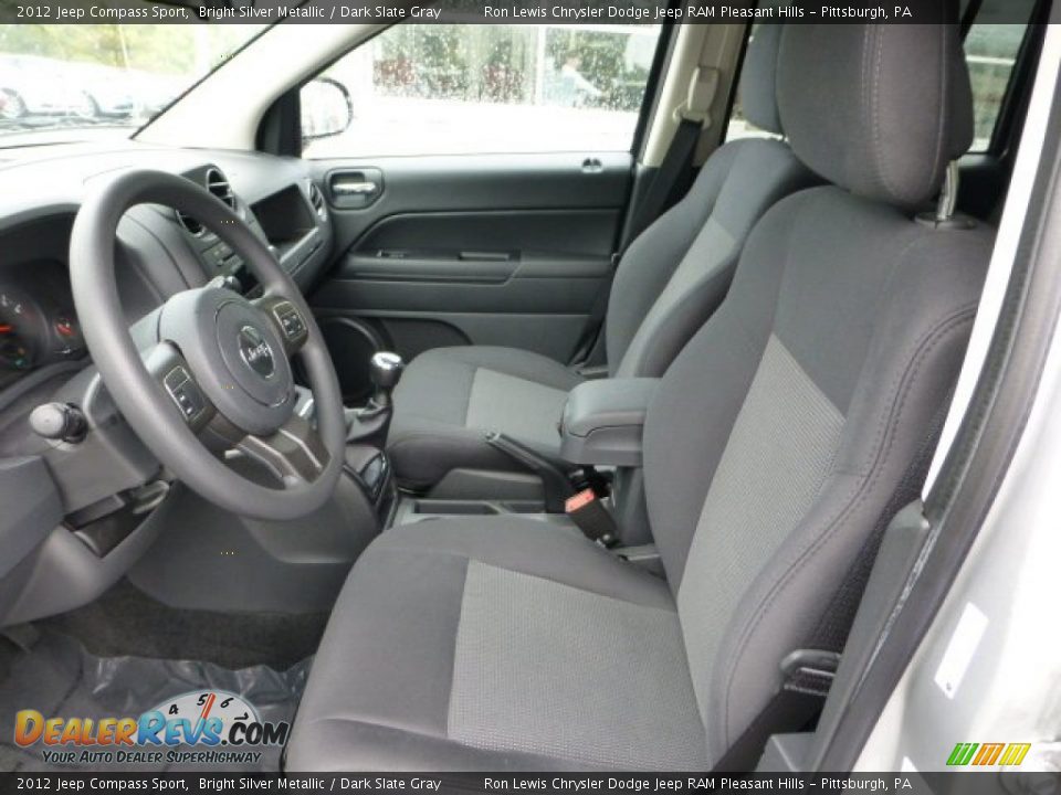 2012 Jeep Compass Sport Bright Silver Metallic / Dark Slate Gray Photo #10