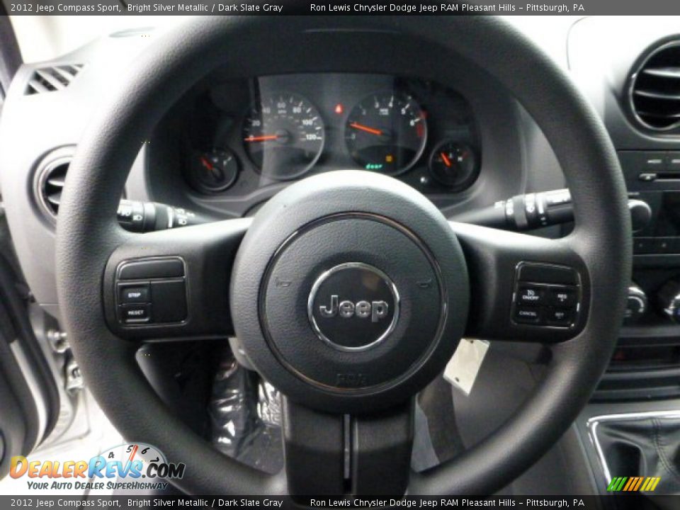2012 Jeep Compass Sport Bright Silver Metallic / Dark Slate Gray Photo #17