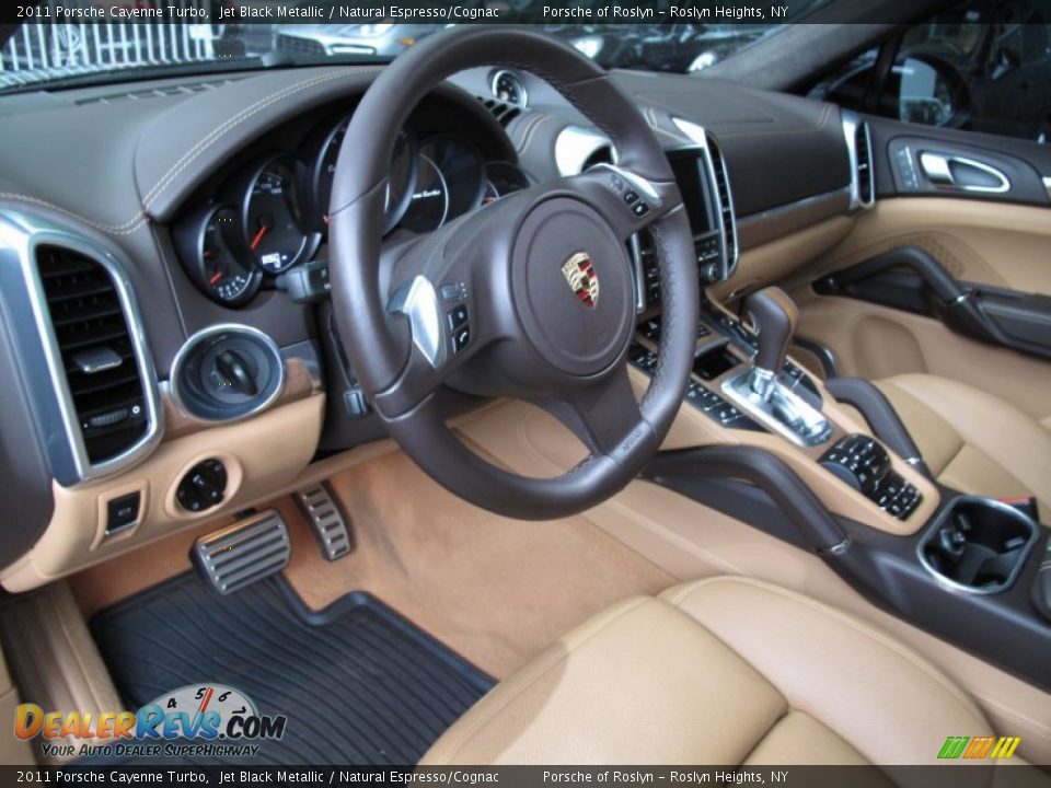 Natural Espresso/Cognac Interior - 2011 Porsche Cayenne Turbo Photo #22