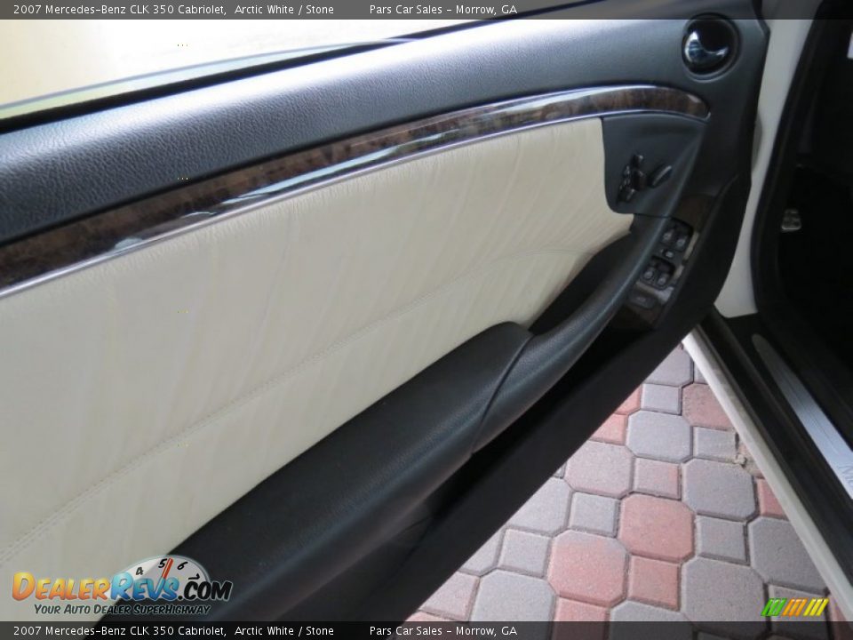 2007 Mercedes-Benz CLK 350 Cabriolet Arctic White / Stone Photo #7