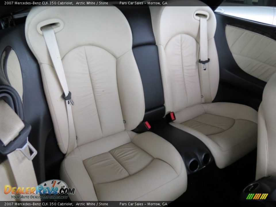 2007 Mercedes-Benz CLK 350 Cabriolet Arctic White / Stone Photo #9