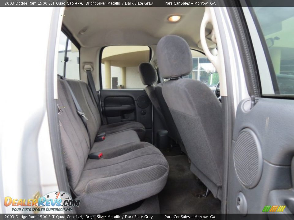2003 Dodge Ram 1500 SLT Quad Cab 4x4 Bright Silver Metallic / Dark Slate Gray Photo #11
