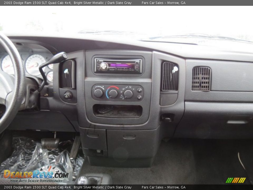 2003 Dodge Ram 1500 SLT Quad Cab 4x4 Bright Silver Metallic / Dark Slate Gray Photo #12