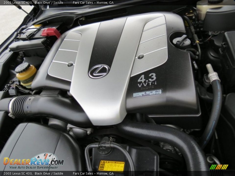 2003 Lexus SC 430 4.3 Liter DOHC 32 Valve VVT-i V8 Engine Photo #15