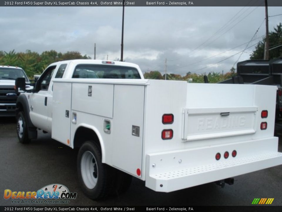 2012 Ford F450 Super Duty XL SuperCab Chassis 4x4 Oxford White / Steel Photo #6