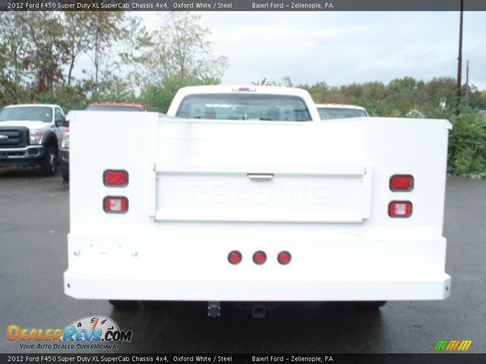 2012 Ford F450 Super Duty XL SuperCab Chassis 4x4 Oxford White / Steel Photo #7