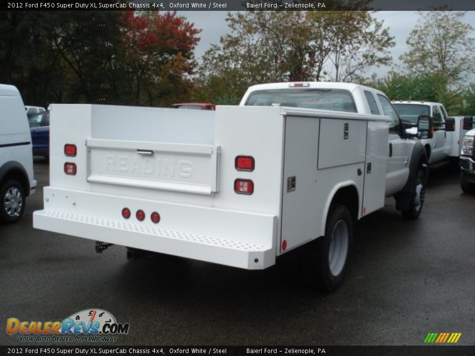 2012 Ford F450 Super Duty XL SuperCab Chassis 4x4 Oxford White / Steel Photo #8