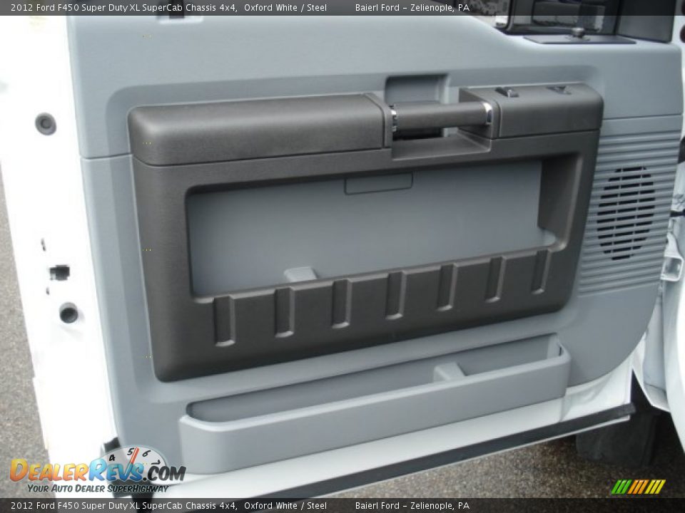 2012 Ford F450 Super Duty XL SuperCab Chassis 4x4 Oxford White / Steel Photo #12