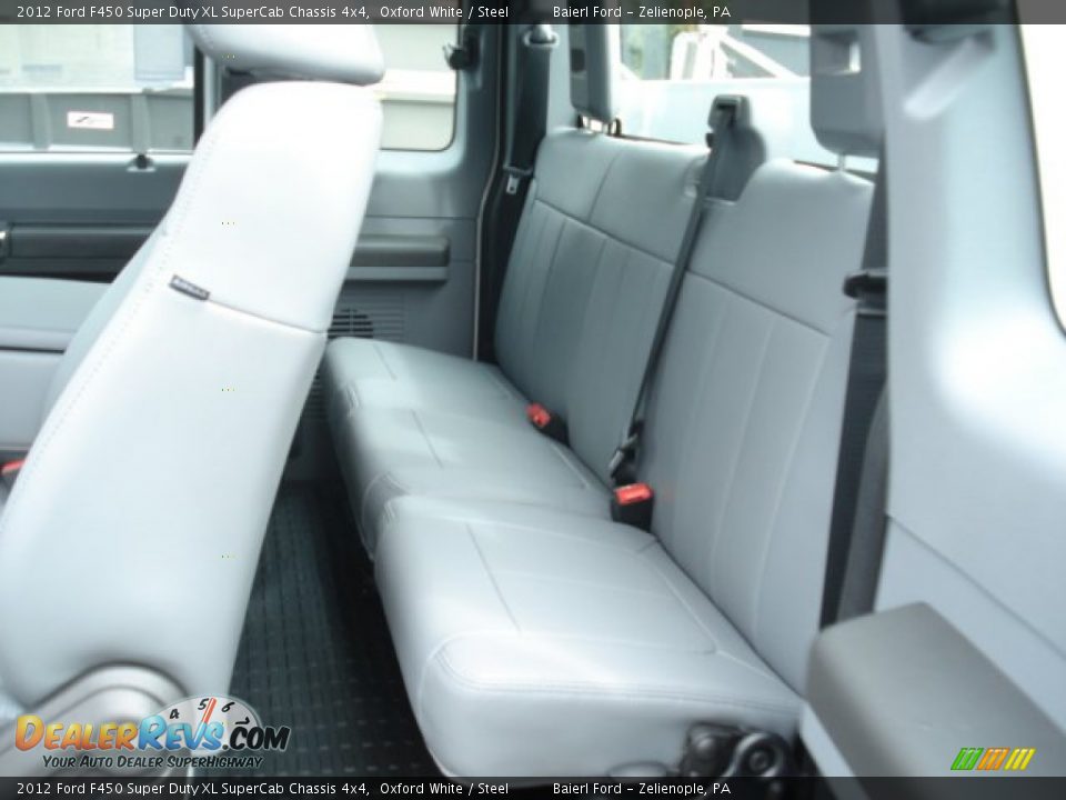 2012 Ford F450 Super Duty XL SuperCab Chassis 4x4 Oxford White / Steel Photo #13