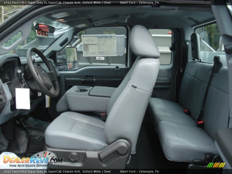 Steel Interior - 2012 Ford F450 Super Duty XL SuperCab Chassis 4x4 Photo #14