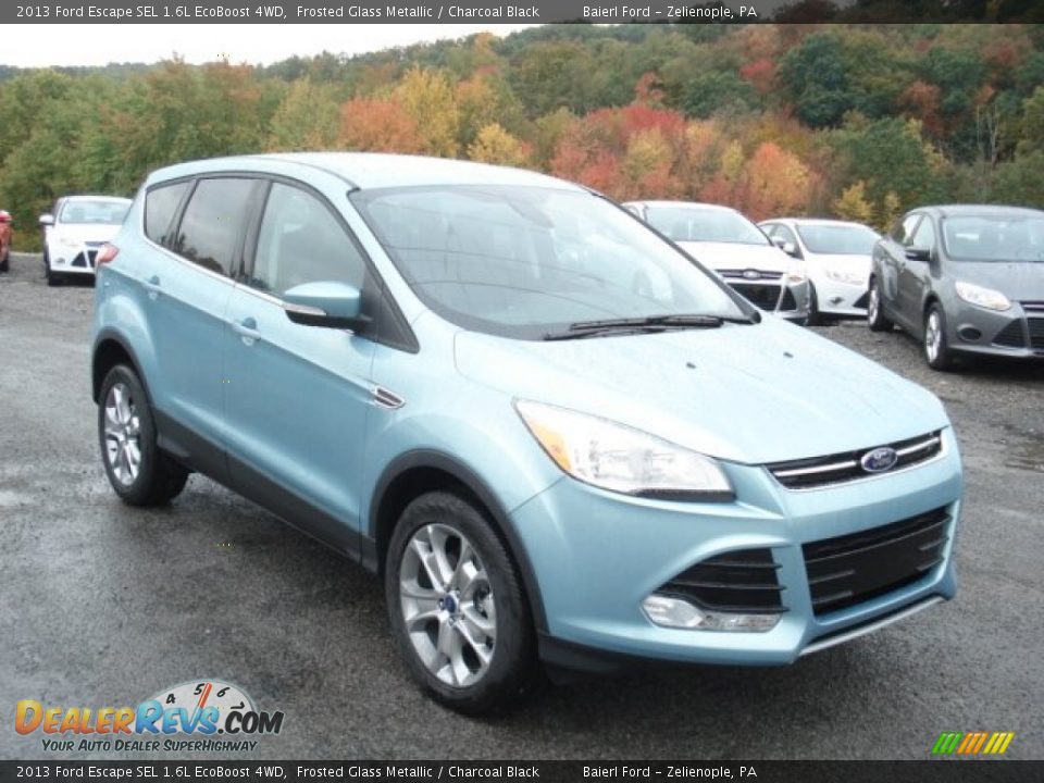 2013 Ford Escape SEL 1.6L EcoBoost 4WD Frosted Glass Metallic / Charcoal Black Photo #2