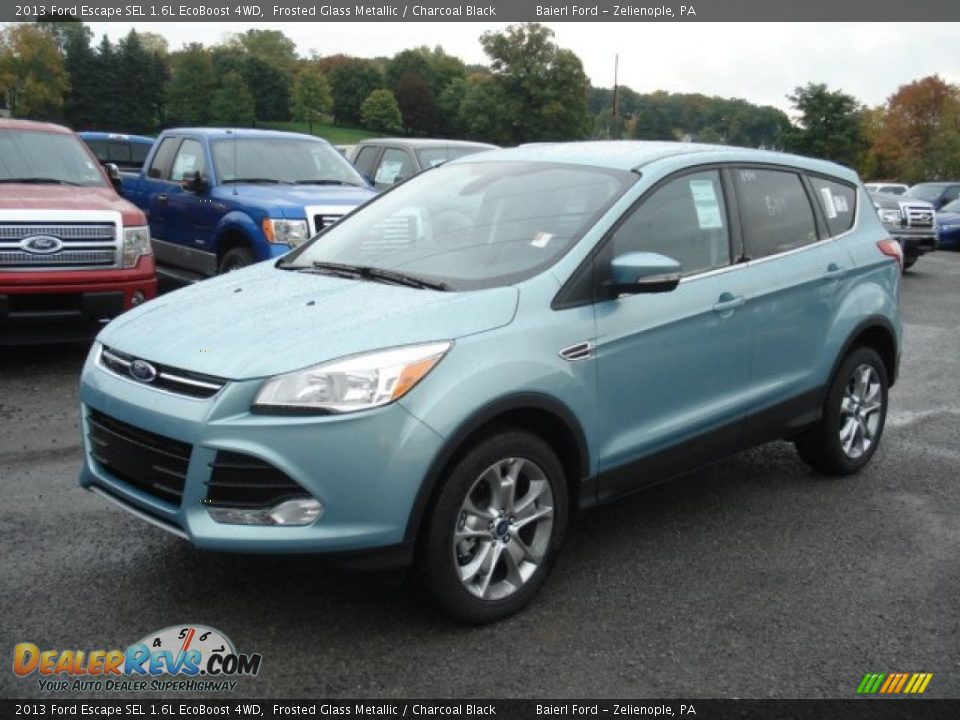 2013 Ford Escape SEL 1.6L EcoBoost 4WD Frosted Glass Metallic / Charcoal Black Photo #4