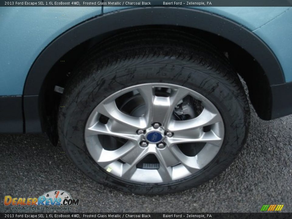 2013 Ford Escape SEL 1.6L EcoBoost 4WD Frosted Glass Metallic / Charcoal Black Photo #9
