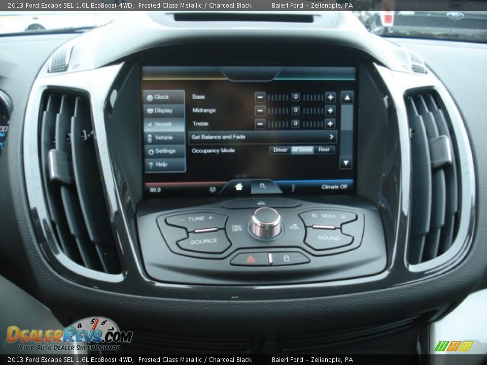 2013 Ford Escape SEL 1.6L EcoBoost 4WD Frosted Glass Metallic / Charcoal Black Photo #16