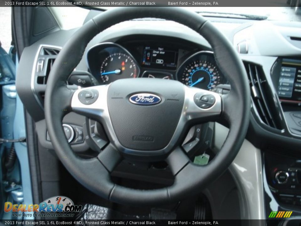 2013 Ford Escape SEL 1.6L EcoBoost 4WD Frosted Glass Metallic / Charcoal Black Photo #18