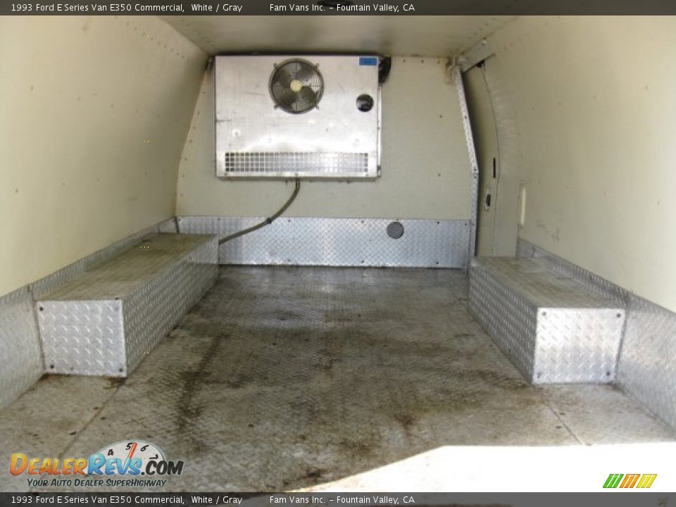 1993 Ford E Series Van E350 Commercial White / Gray Photo #7