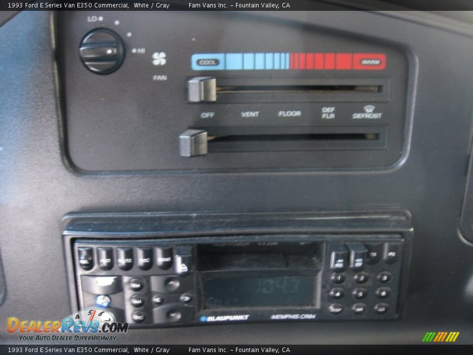 1993 Ford E Series Van E350 Commercial White / Gray Photo #11