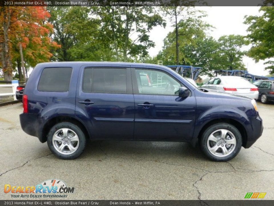 Obsidian Blue Pearl 2013 Honda Pilot EX-L 4WD Photo #5