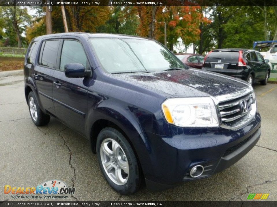 Front 3/4 View of 2013 Honda Pilot EX-L 4WD Photo #6