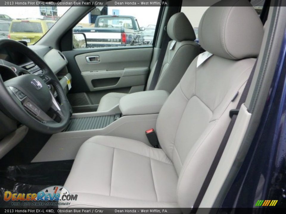 Gray Interior - 2013 Honda Pilot EX-L 4WD Photo #10