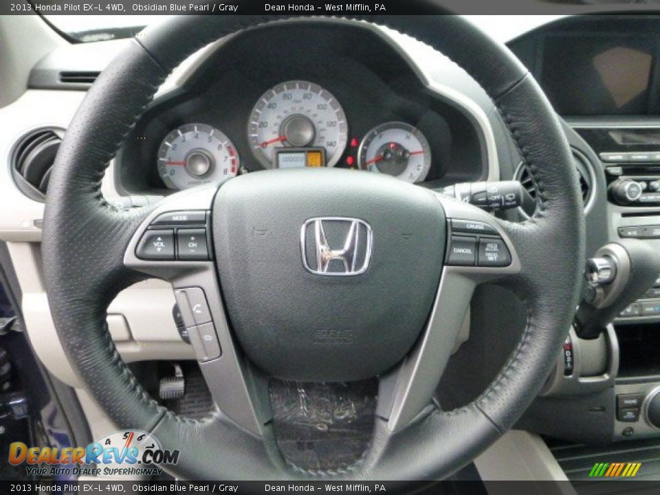 2013 Honda Pilot EX-L 4WD Steering Wheel Photo #17