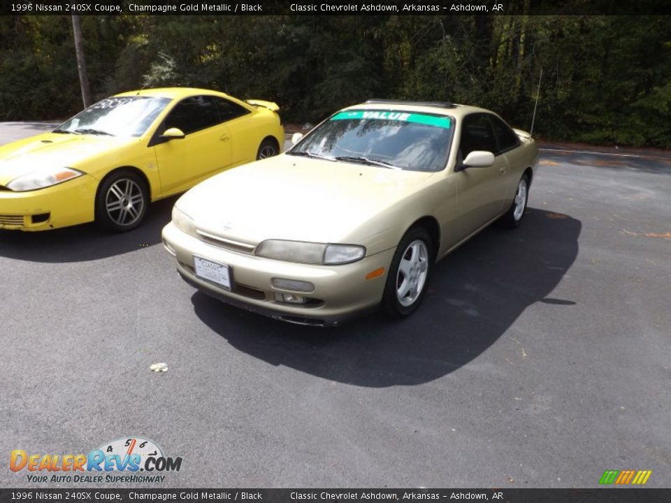 1996 Nissan 240SX Coupe Champagne Gold Metallic / Black Photo #1