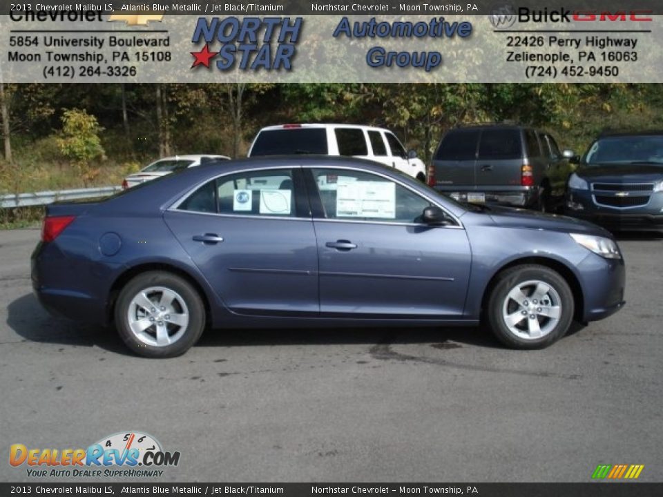 2013 Chevrolet Malibu LS Atlantis Blue Metallic / Jet Black/Titanium Photo #1