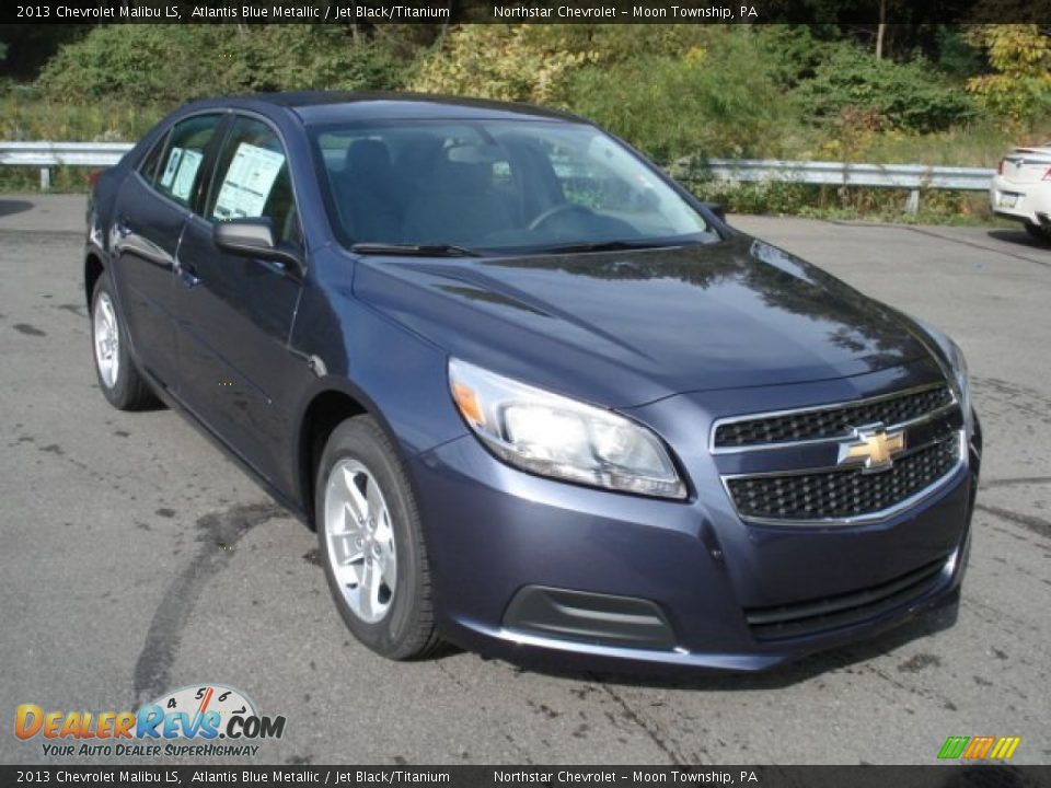 2013 Chevrolet Malibu LS Atlantis Blue Metallic / Jet Black/Titanium Photo #2